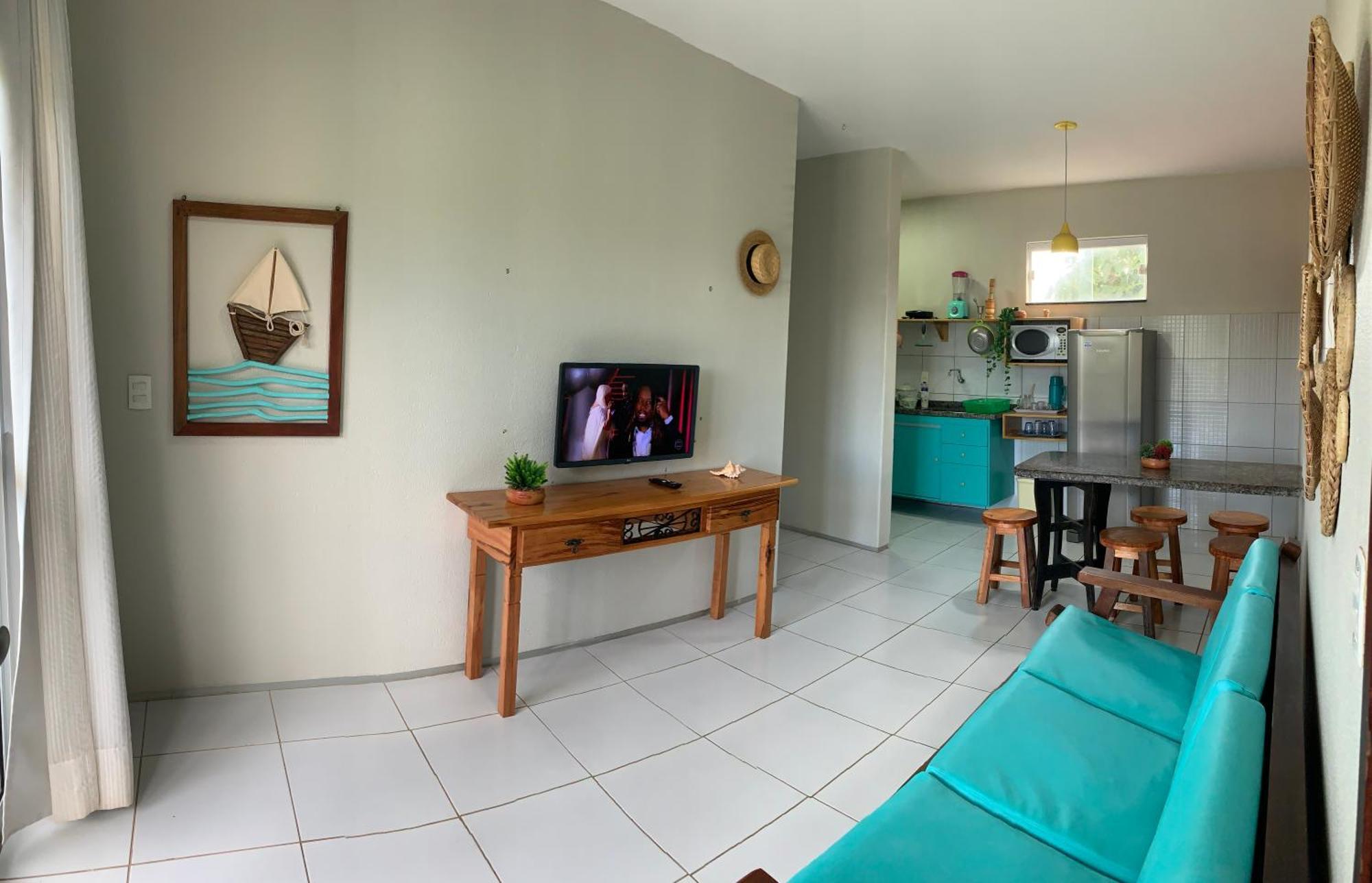 Lindo Flat Na Paradisiaca Praia Da 泰巴 外观 照片